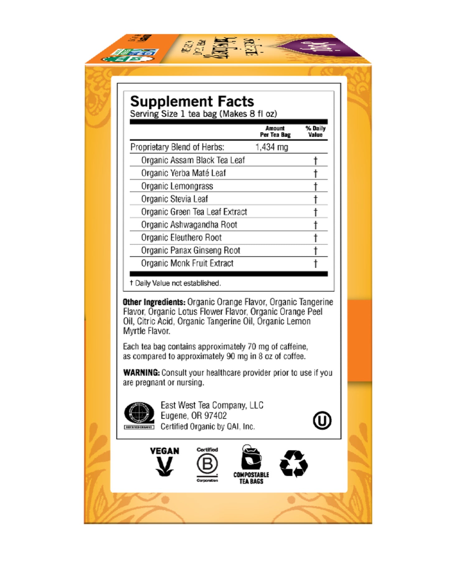 Sweet Tangerine Positive Energy Tea