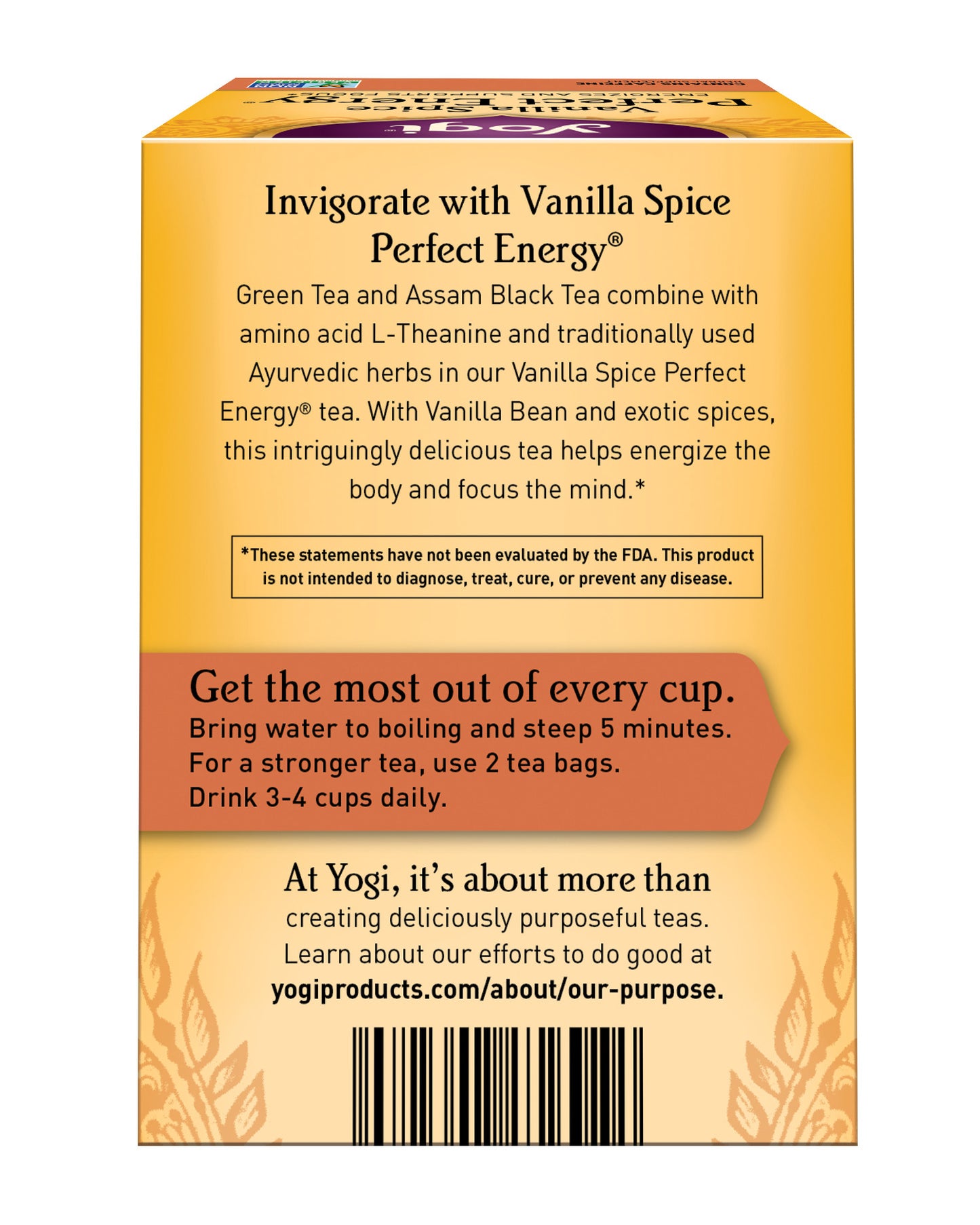 Vanilla Spice Perfect Energy Tea