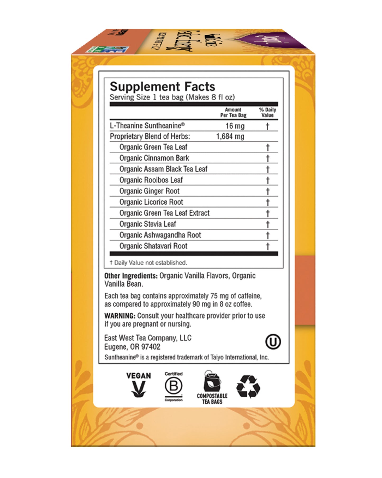 Vanilla Spice Perfect Energy Tea