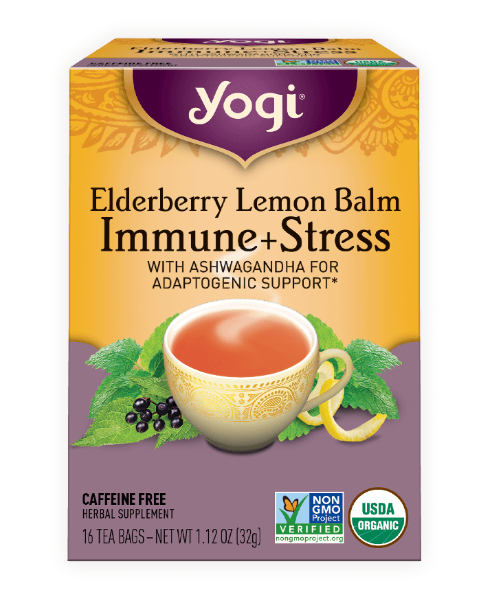 Elderberry Lemon Balm Immune + Stress Tea