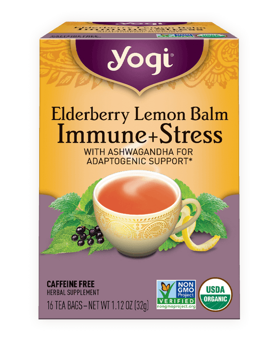 Elderberry Lemon Balm Immune + Stress Tea