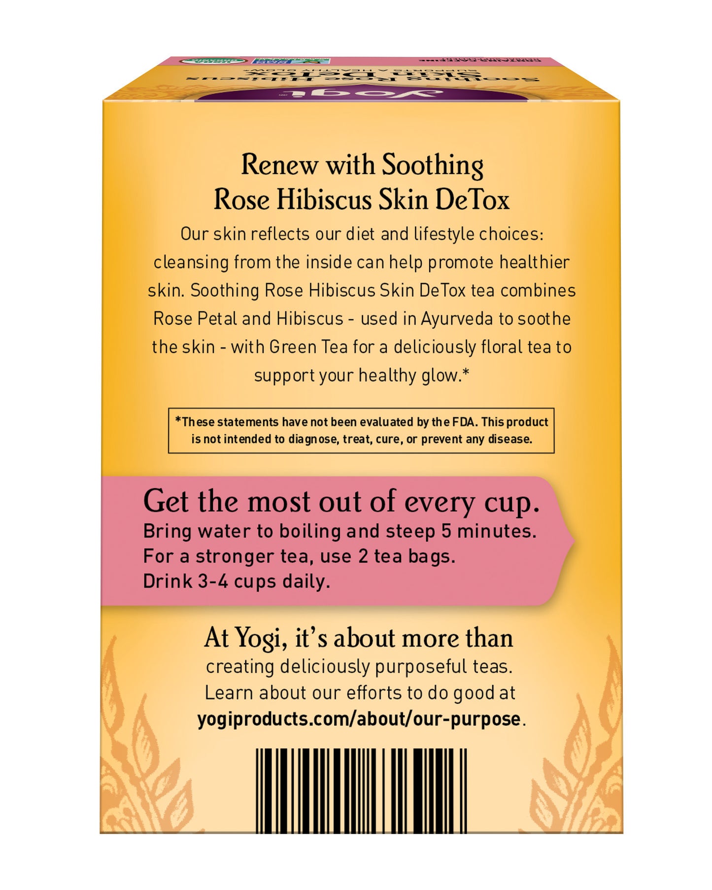 Soothing Rose Hibiscus Skin DeTox Tea