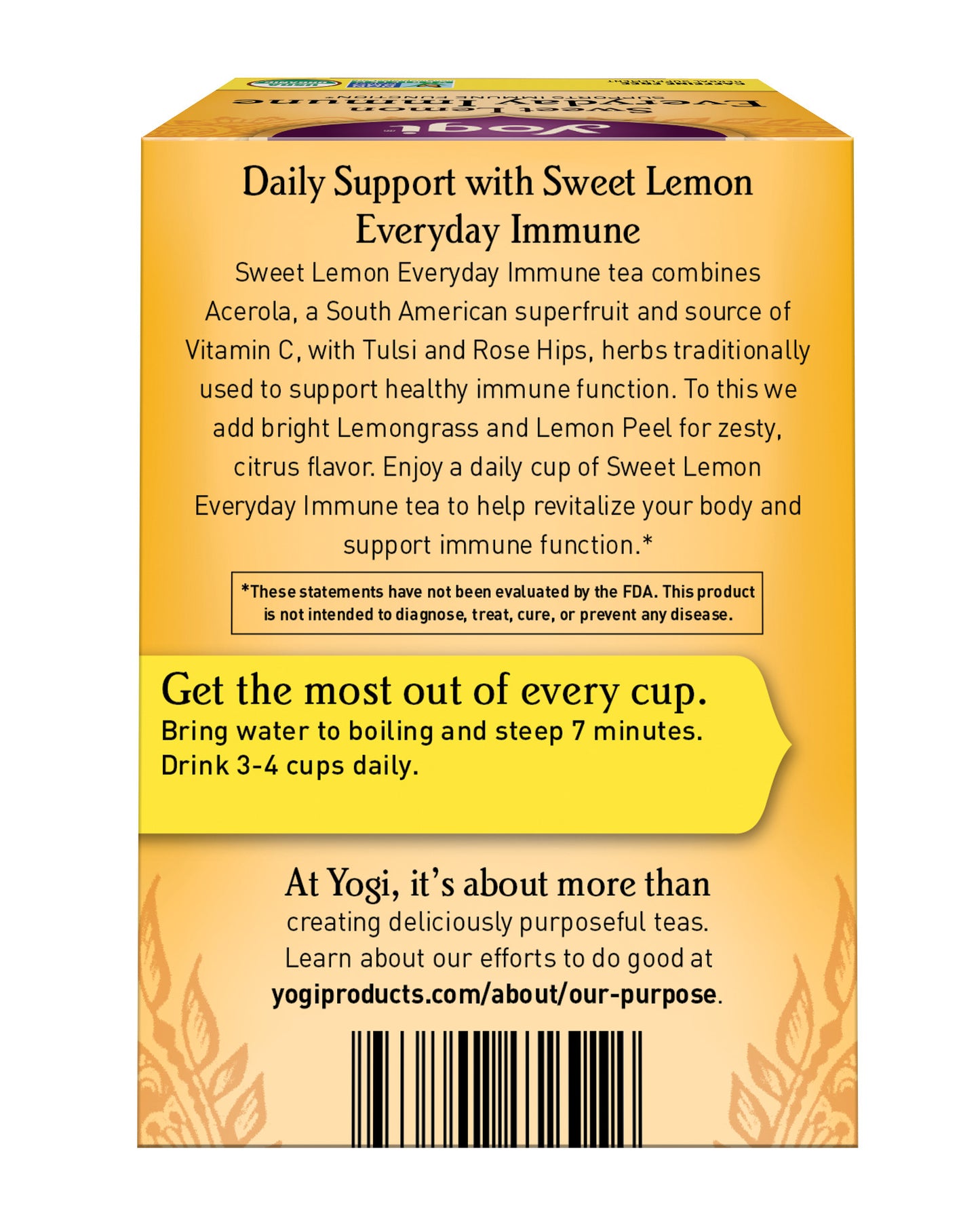 Sweet Lemon Everyday Immune Tea